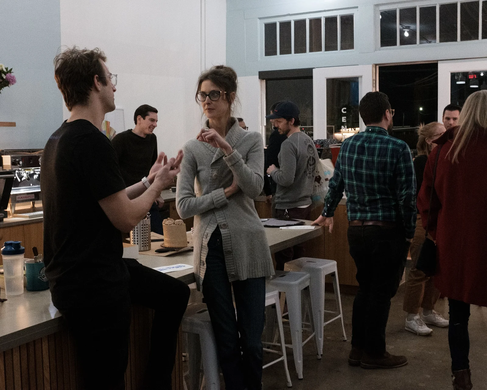 Guests gathered at the Counter Culture Coffee dinner