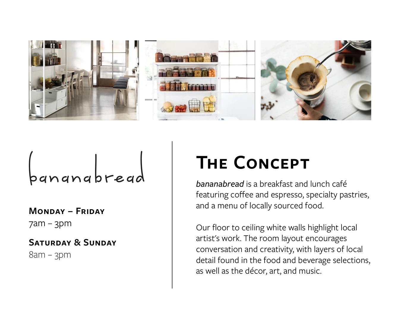 Selected bananabread concept page