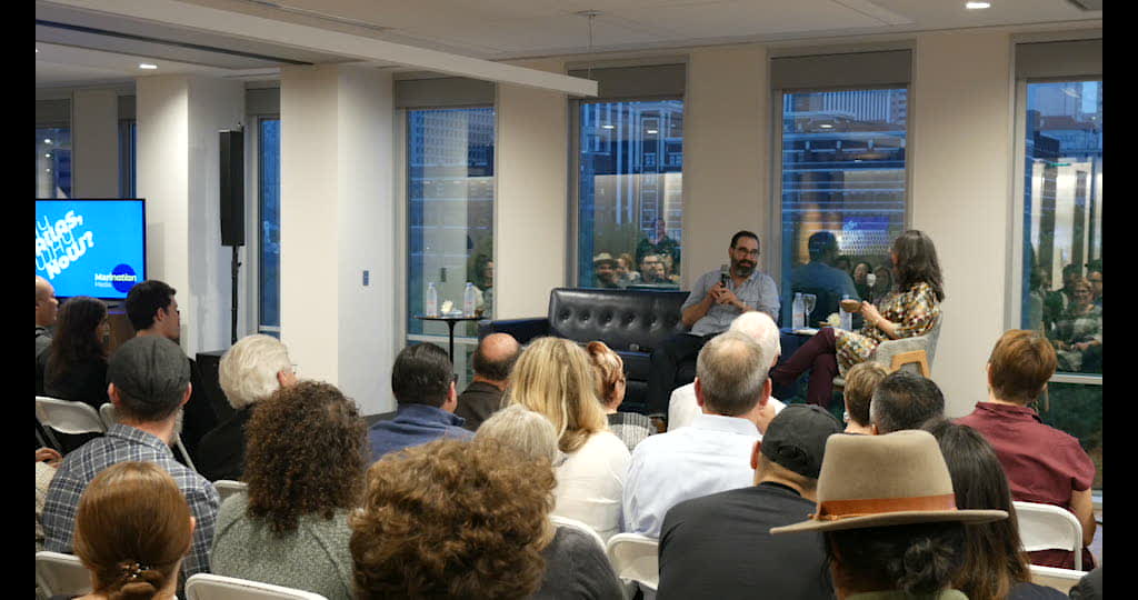 Marination Live conversation and audience at 400 Record.