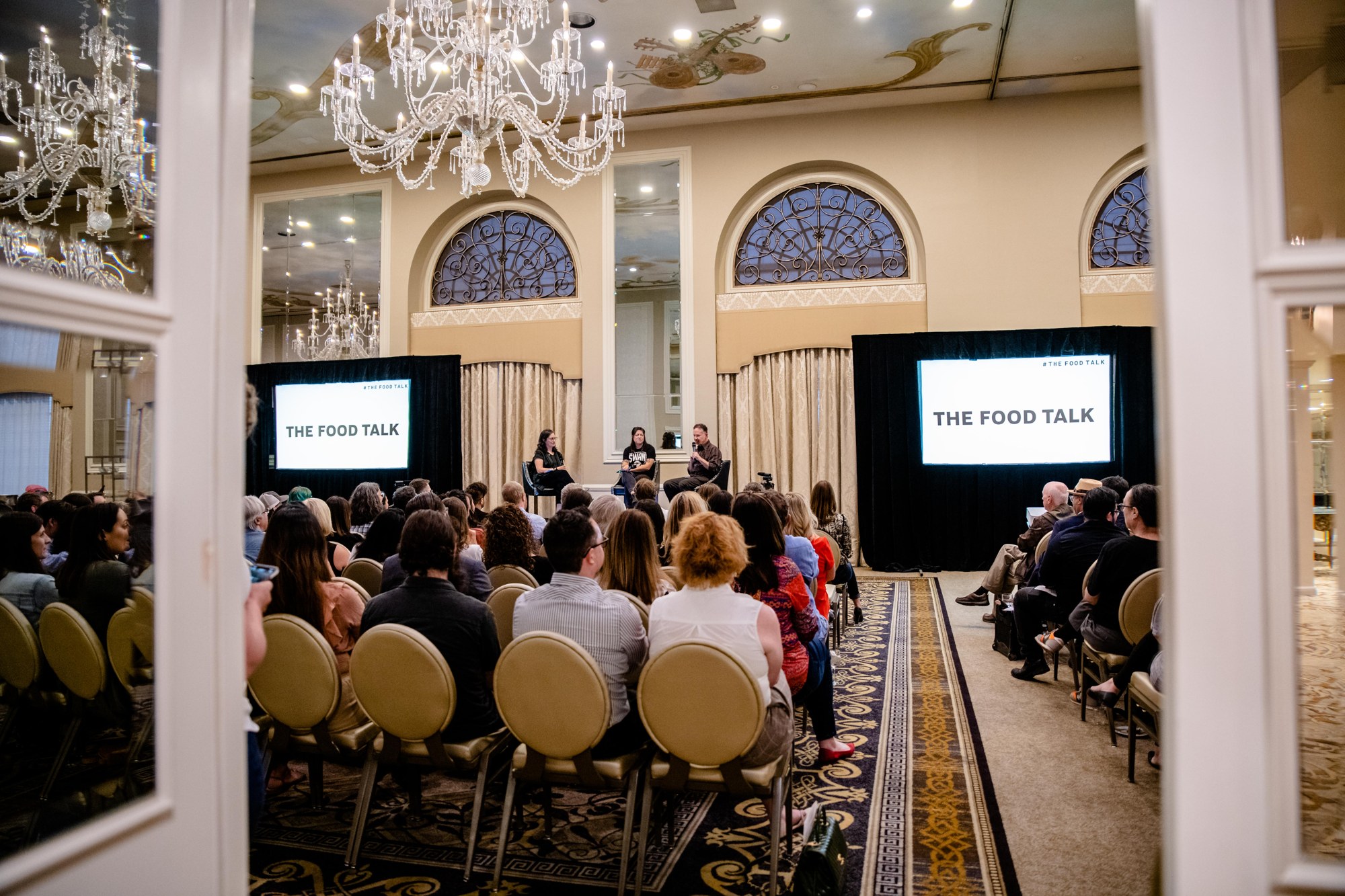 Food Talk speakers and audience at The Adolphus