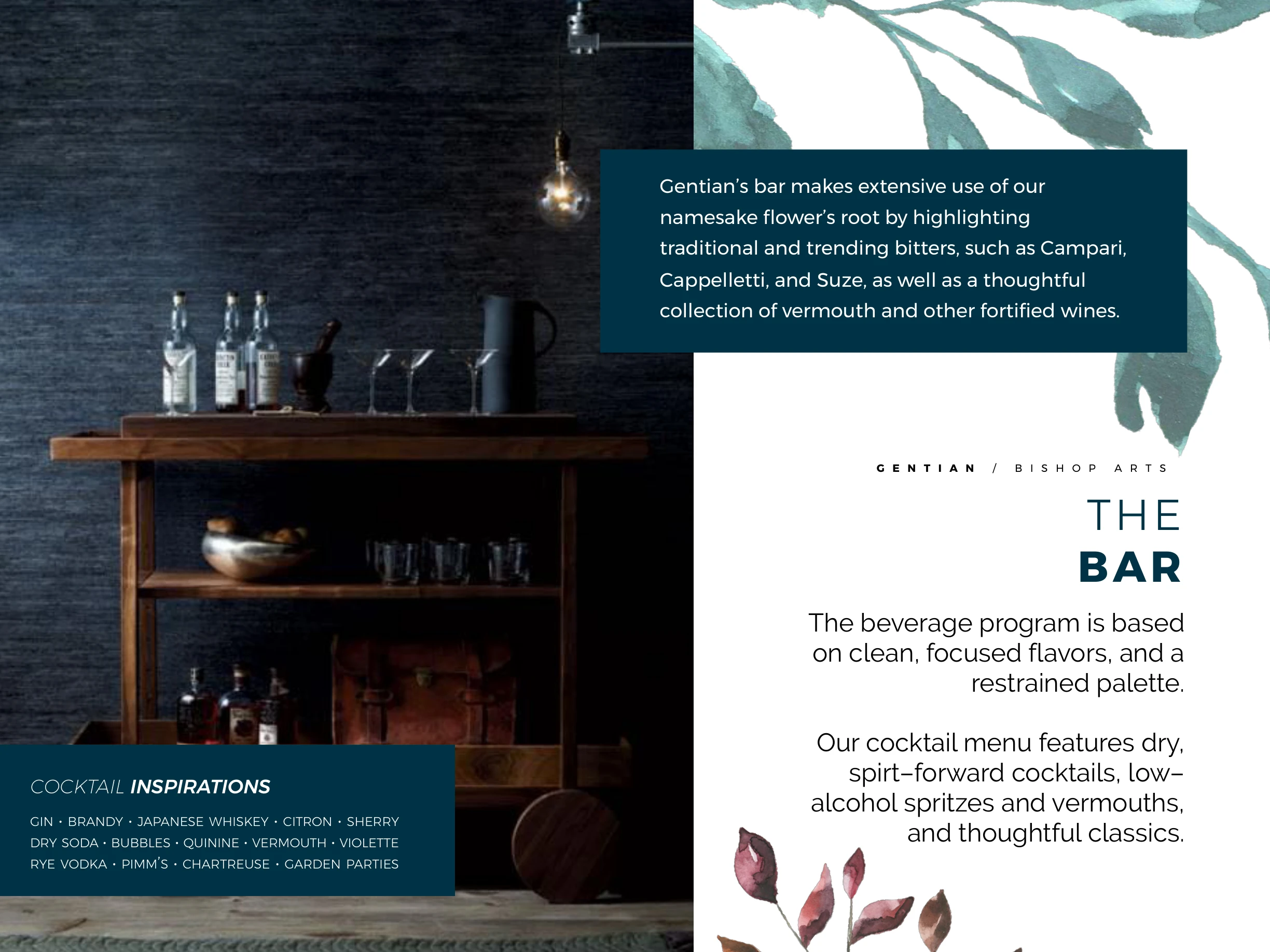 Selected gentian concept page
