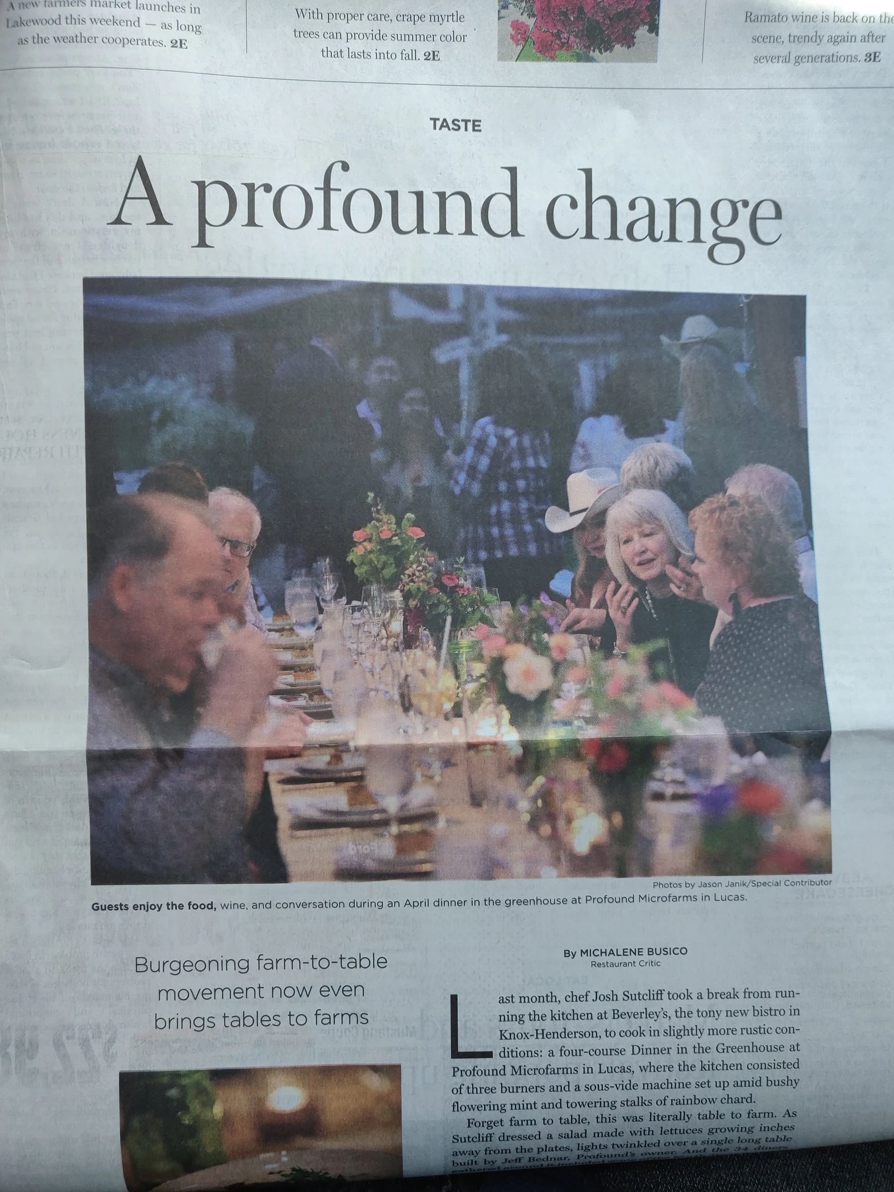 “A profound change” · The Dallas Morning News. Writing: Michalene Busico. Photographs: Jason Janik / Special Contributor.