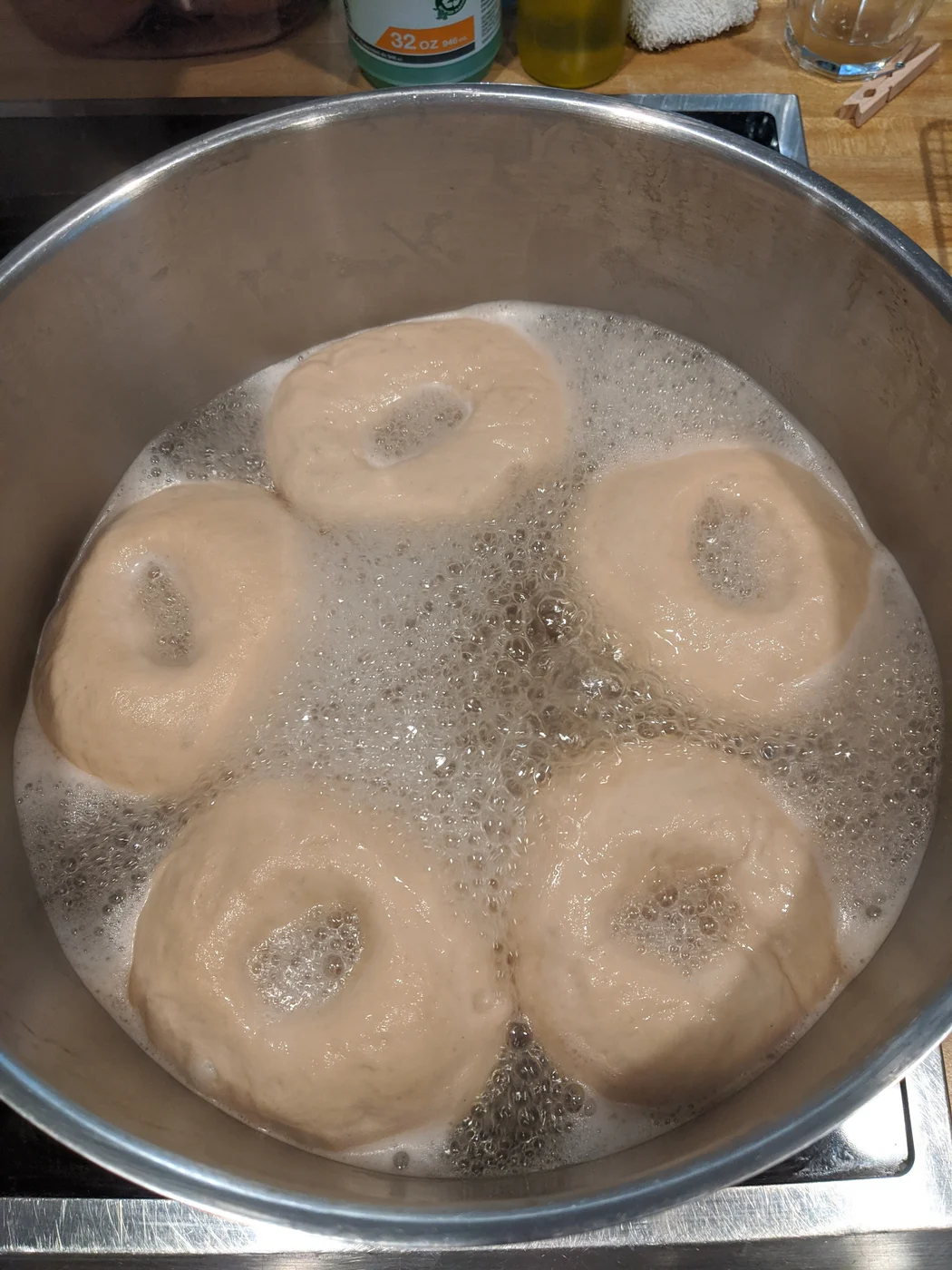 Boiling bagels at home · June 2020