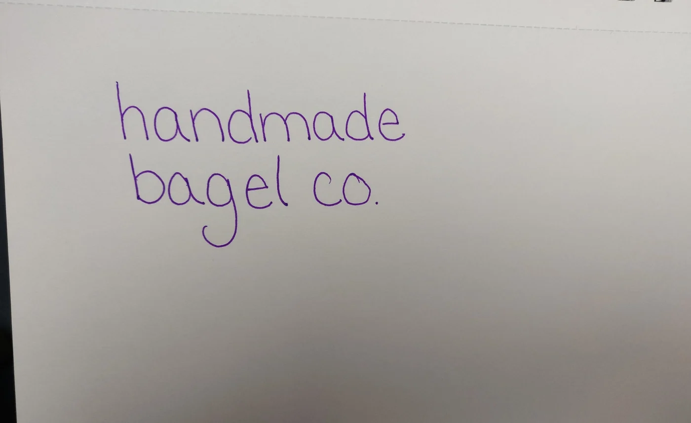 Trying a lighter lettering style.