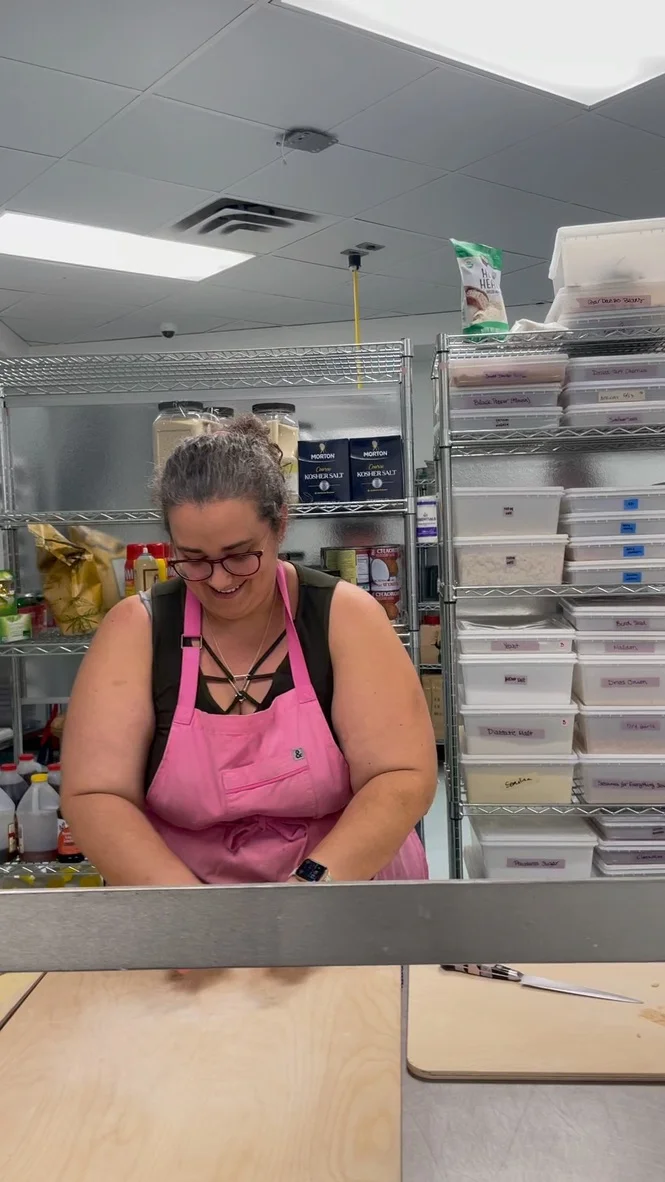 Jessica at work in the Lenore’s kitchen.