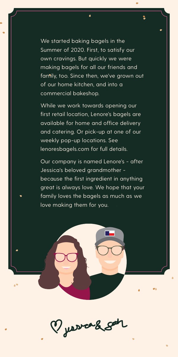 Founders’ story card.