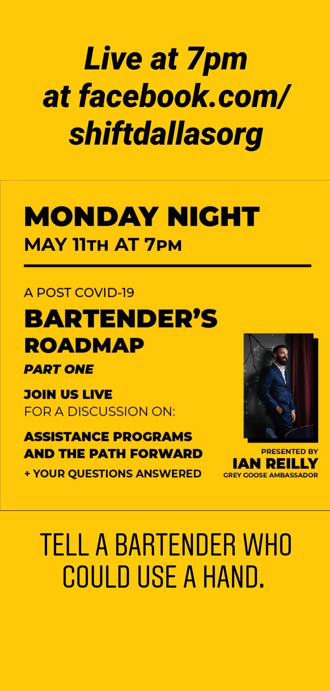 Ian Reilly’s Bartender’s Roadmap: assistance programs and the path forward · May 11, 2020.