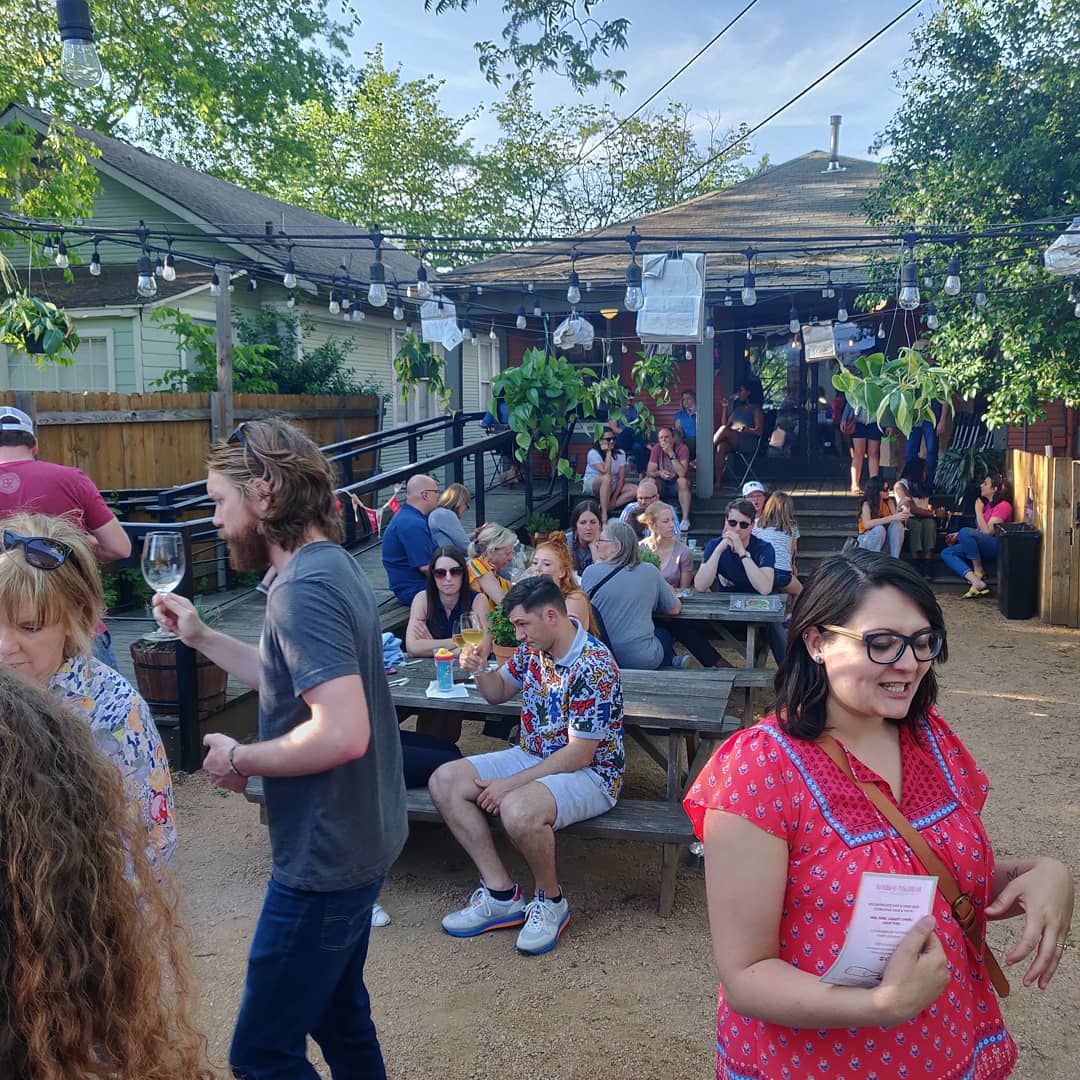 The courtyard during Skin Contact. From my April 30, 2019 Instagram post.