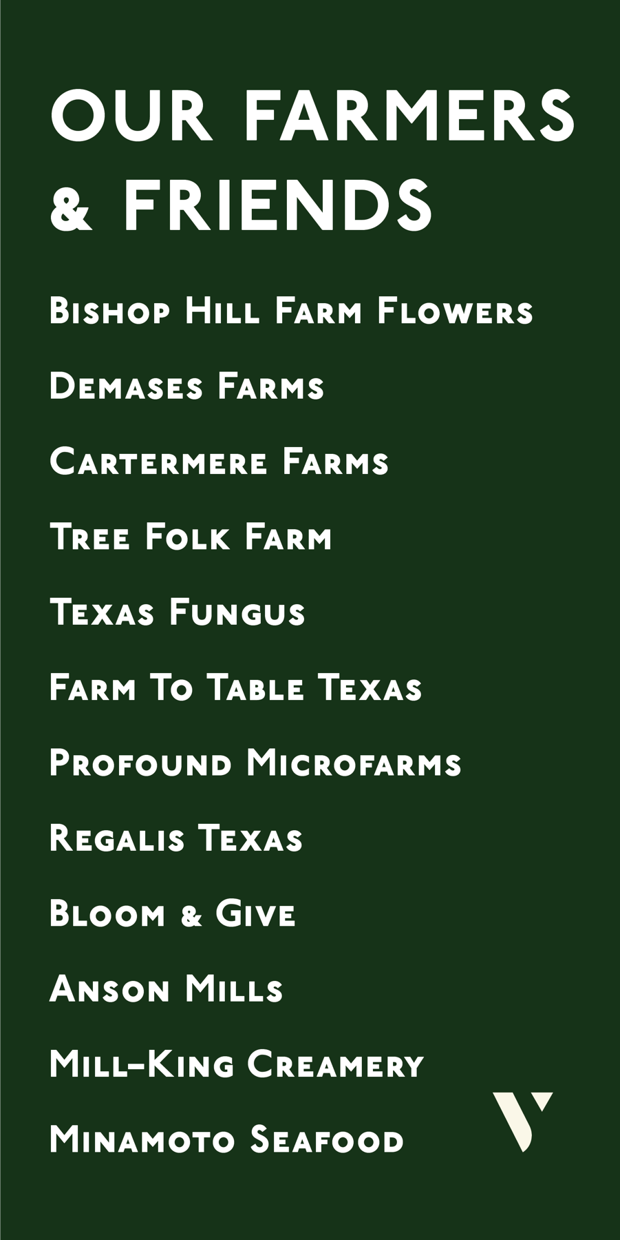 Our farmers and friends